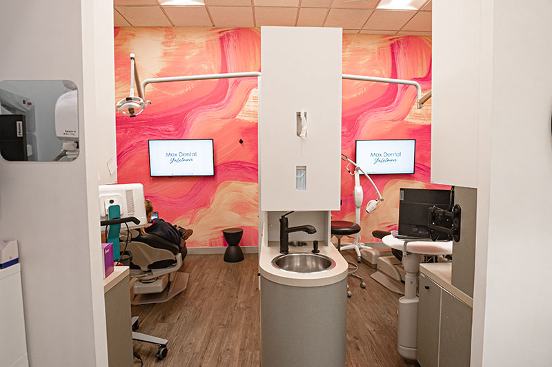 Modern dental treatment room interior